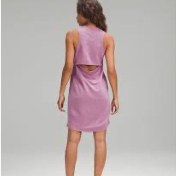 lululemon back vent tank dress velvet dust SOLD OUT online - Picture 2 of 5